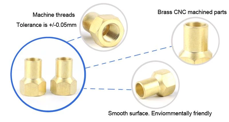 high precision brass cnc machined parts